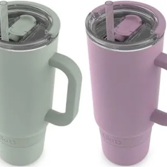 NWT Ello Port 40-oz. Stainless Steel Tumbler with Handle, 2 pk. - Picture 3 of 8